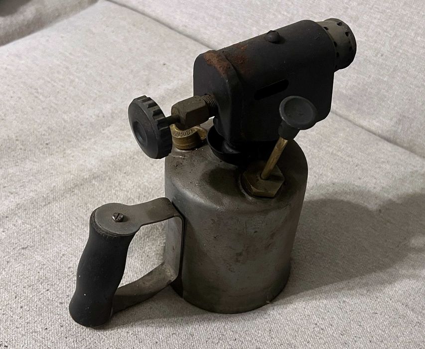Lampă cu benzină tip arzator industrial vechi stare buna colectie
