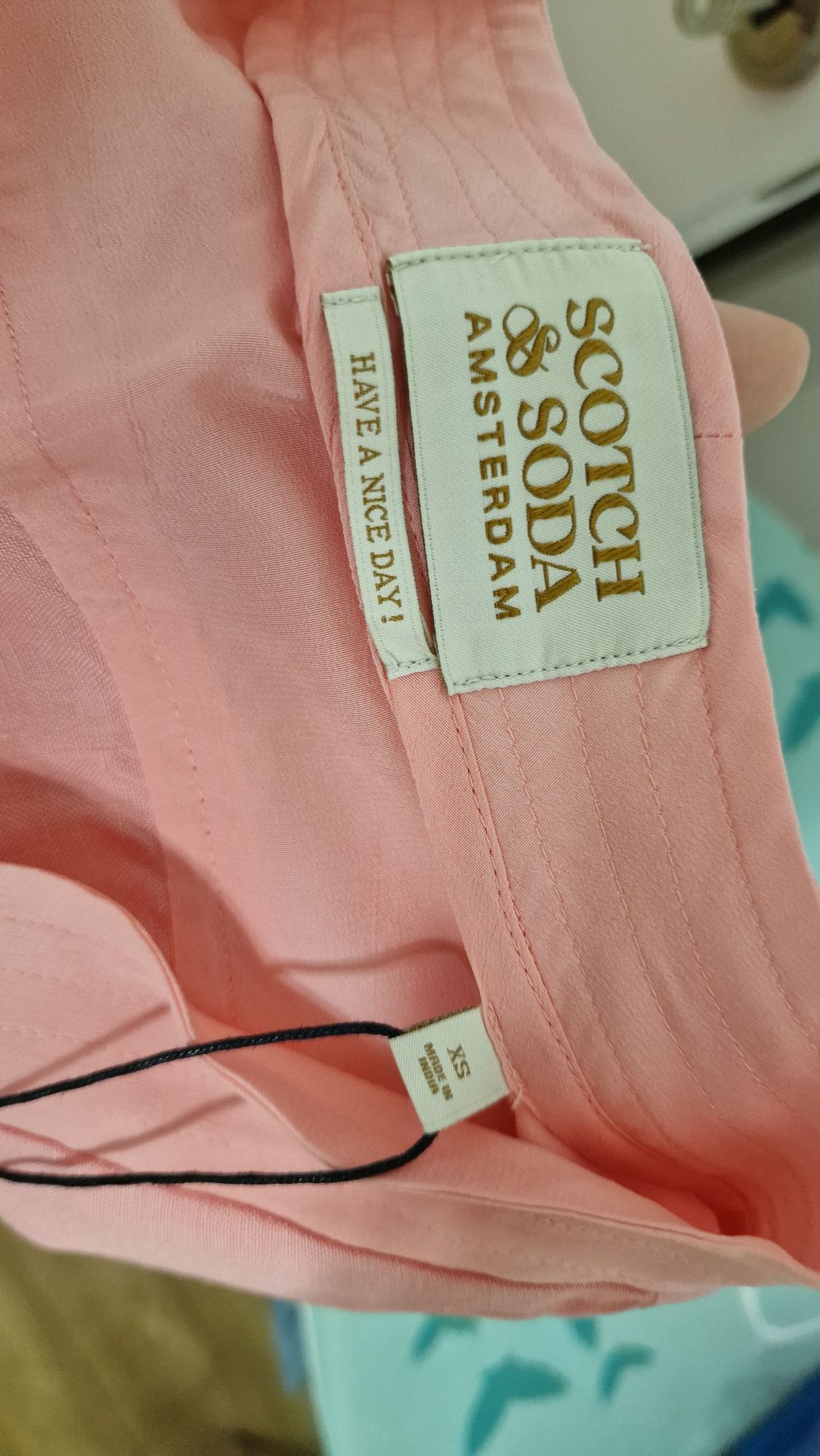 Рокля Scotch&Soda, лен, размер XS/S