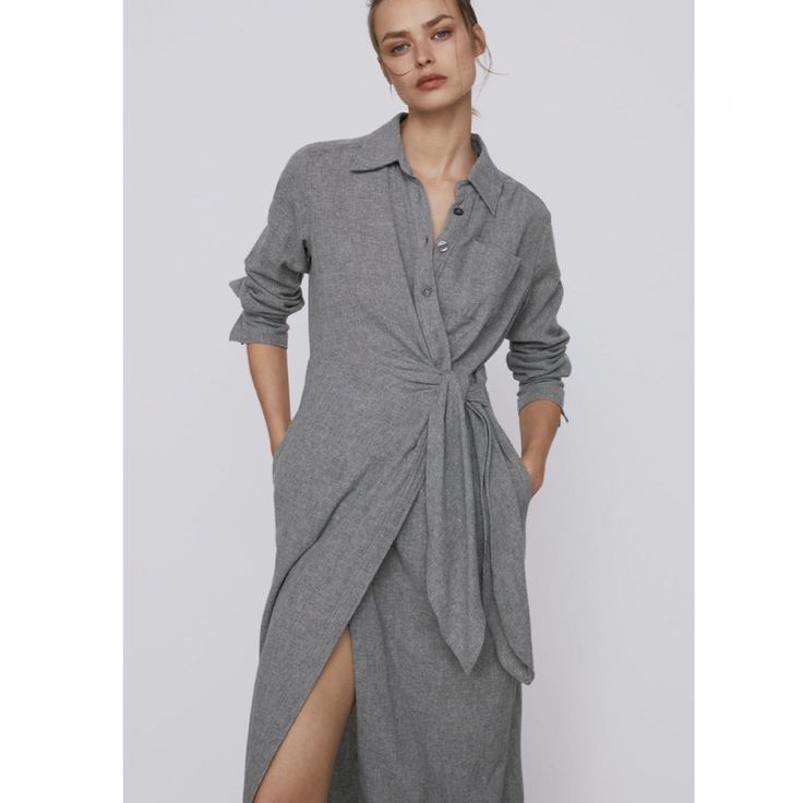 Rochie gri Zara XS