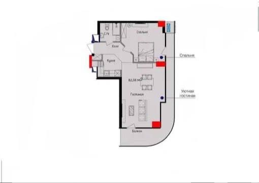 NRG U-Tower Продается 2 комнатная коробка Дружба Народов