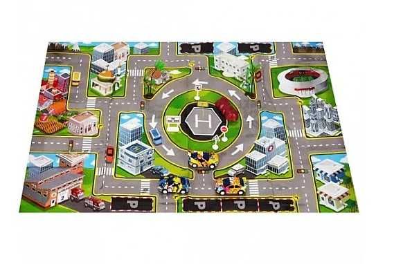 Детски килим с колички 80 х 70 см