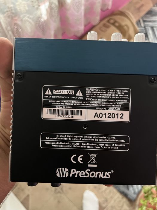 Vand interfata audio PreSonus AudioBoxUSB 96