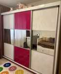 Oferta mobilier roz!!!Dulap ,canapea si TV LED PHILIPS