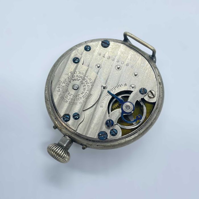 Ingersoll Midget 1916 година + документи джобен, настолен WWI часовник