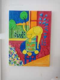 Картина "Кот"на холсте по мотивам художника Матисс