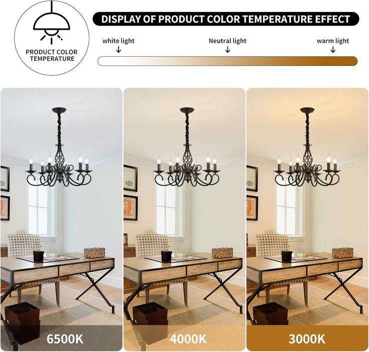 Candelabru rustic, Ganeed, lustra vintage, 6 brate, E14, negru