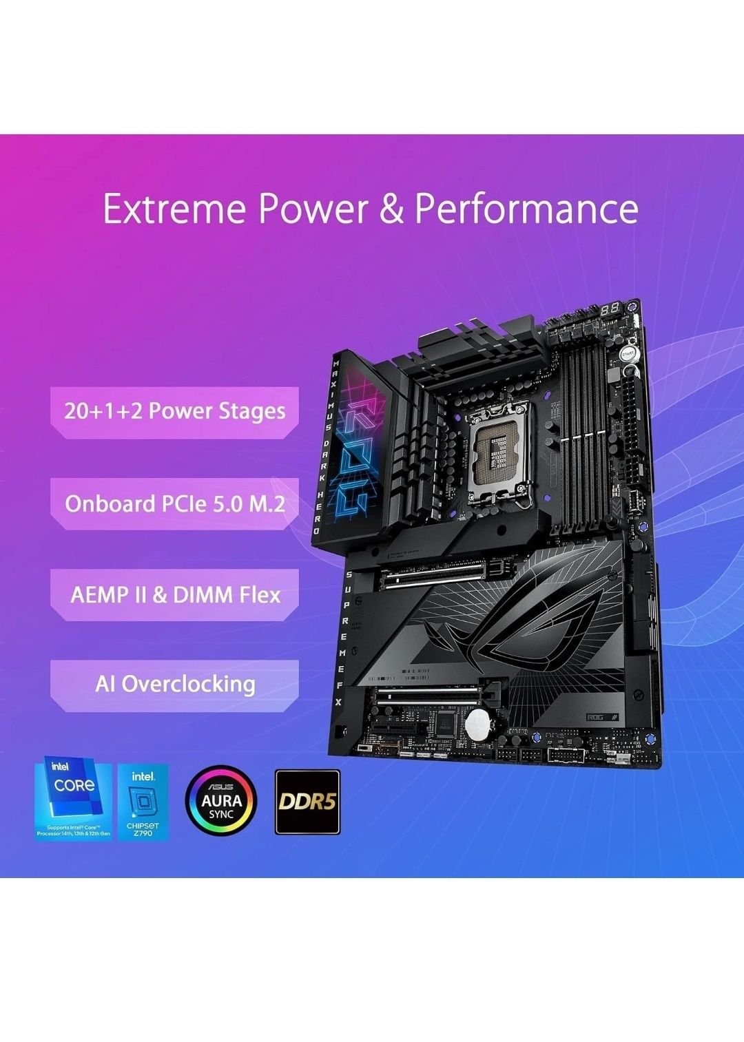 Rog Maximus Z790 Dark Hero материнские платы