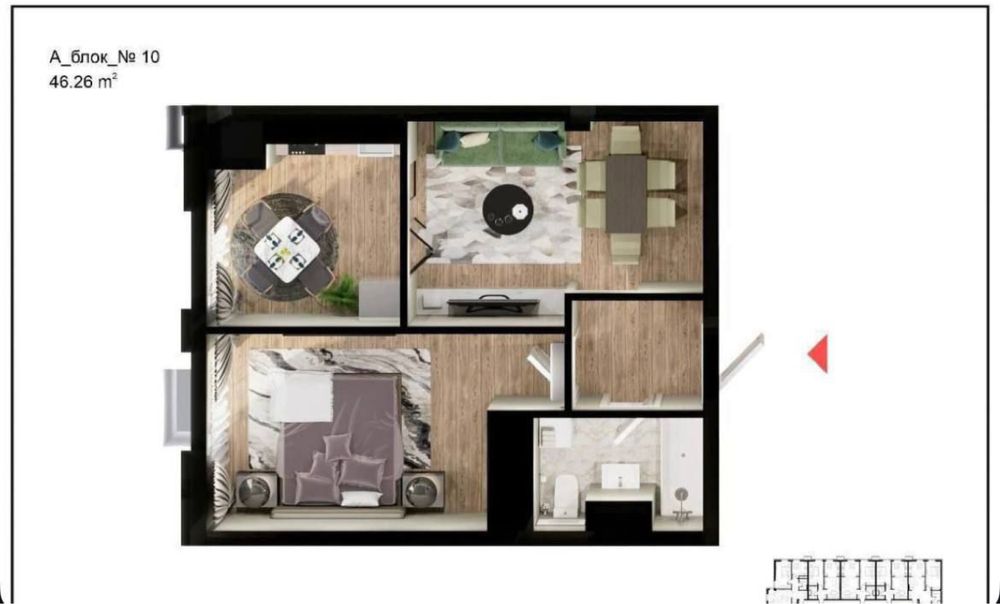 СРРЧНО! Выкуп! Продается 2 комнатная квартира в ЖК Triumph Residence