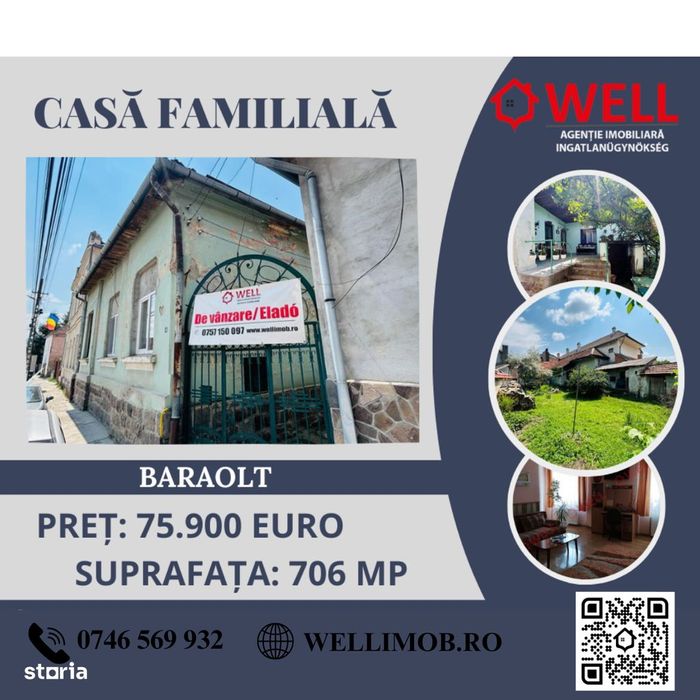 De vânzare casă familială în Baraolt, str. Petőfi Sándor