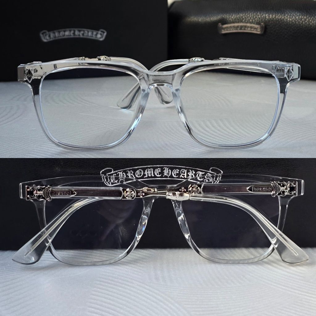 Очила за компютър Диоптрични рамки прозрачни слънчеви chrome hearts