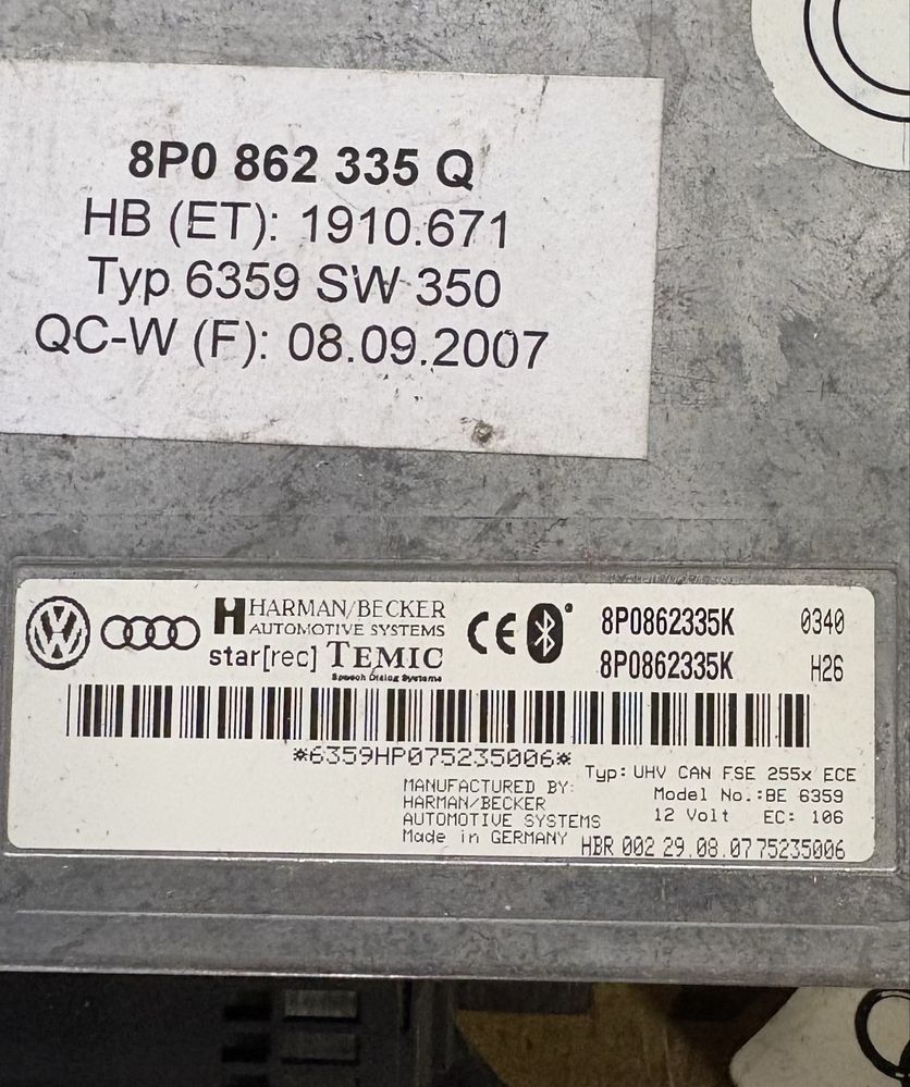 Audi A4 B7 Bluetooth Модул