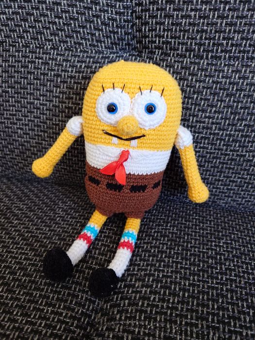 Ръчно плетен спонджбоб