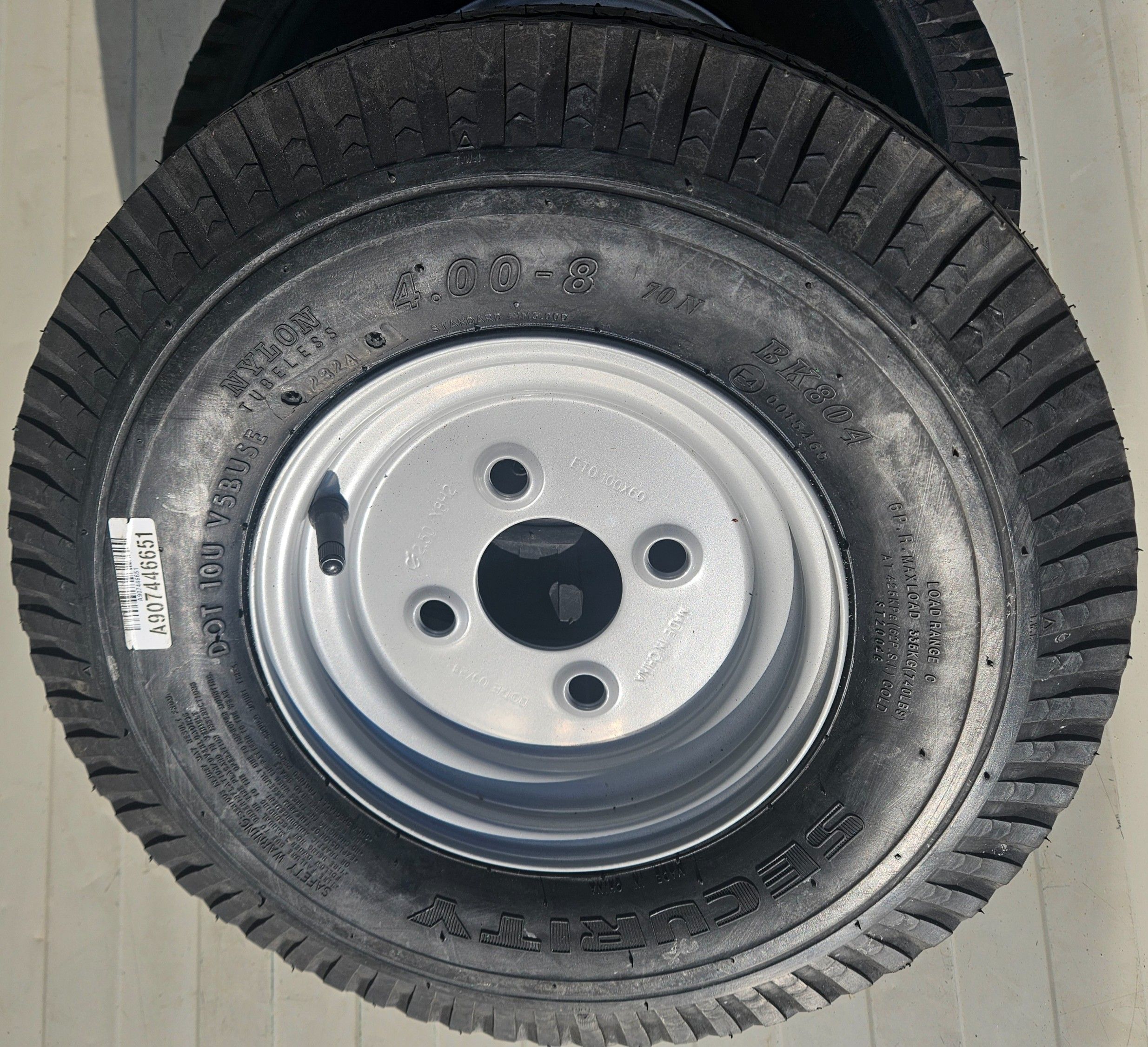 Roata completa remorca 4.00-8 Anvelopa SECURITY pe Janta  2.5x8