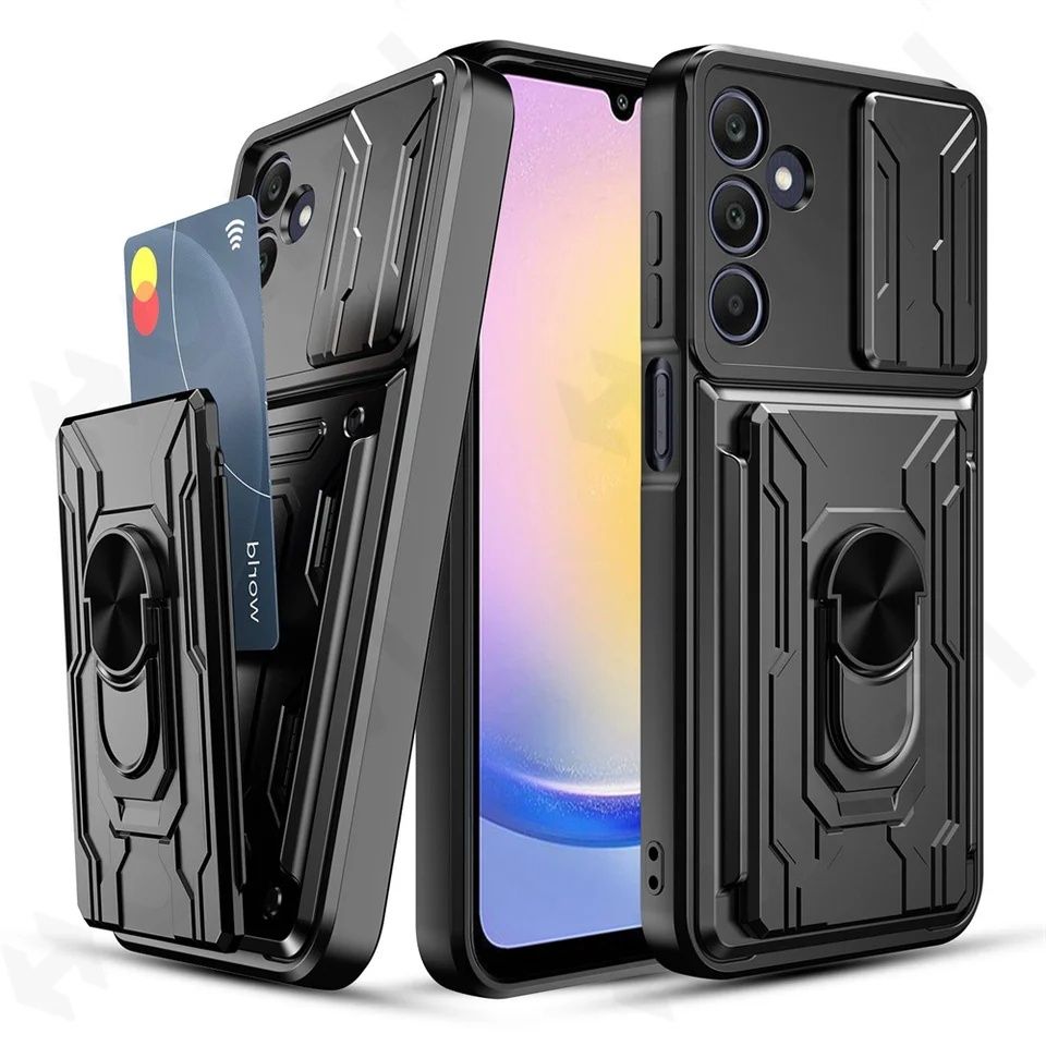 Samsung Galaxy A56 A16 A55 A15 A25 / RING CARD SLOT Удароустойчив кейс