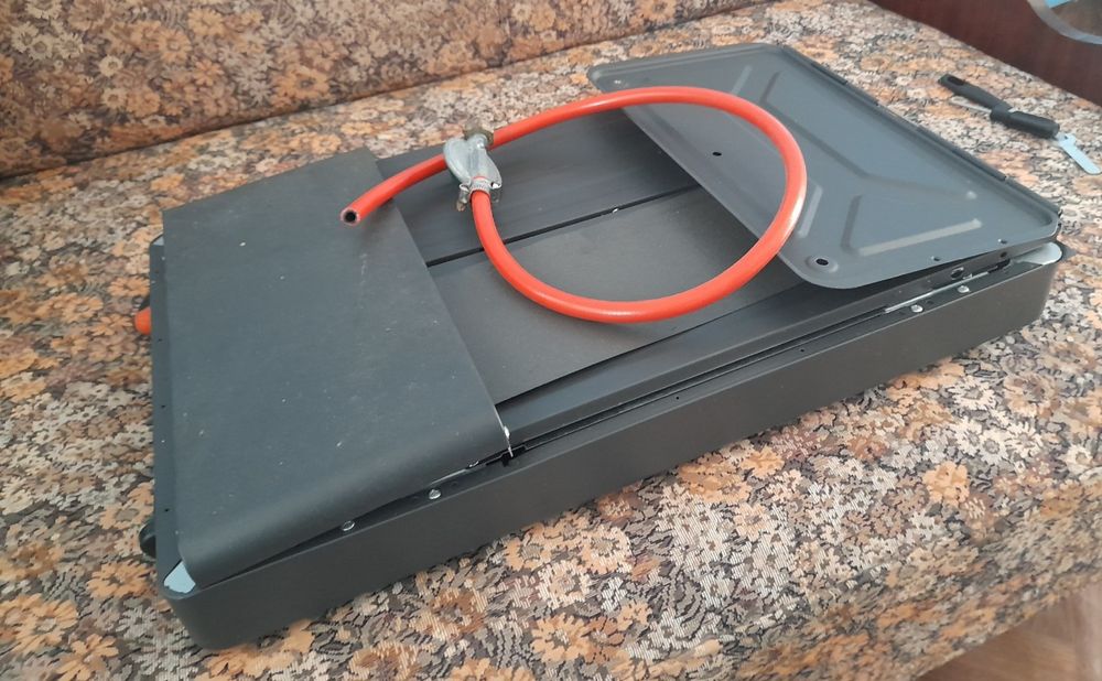 Sobă pliabilă Reecomer 4200 W (gaz + electric) + kit GPL inclus