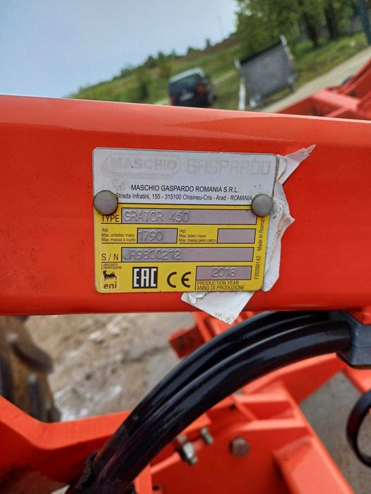 Combinator Grator 450 si Freza grapa rotativa, Maschio Gaspardo,