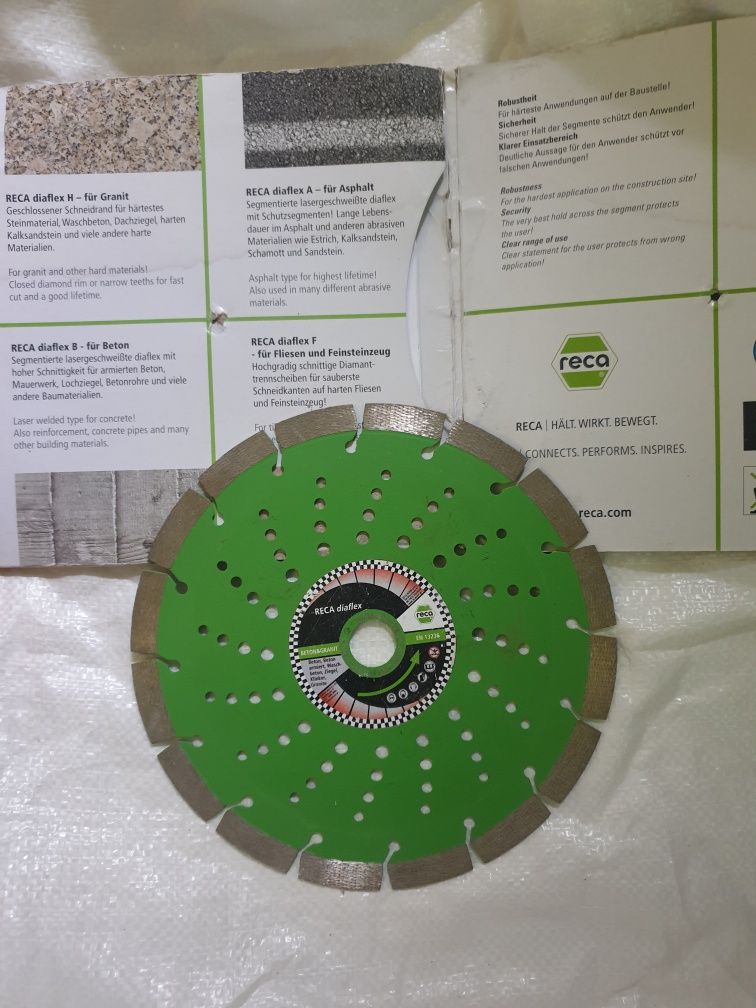 Disc beton armat Hilti,Bosch,Reca,Diam 230 mm,125 mm,diamantat