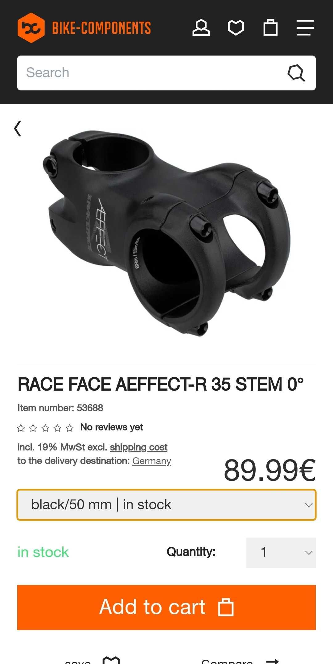 Pipă nouă Race Face Aeffect-R 35mm