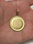 PANDANTIV AUR 14K + Moneda aur 22K - Elisabeth II - Aurum Semper - 14g