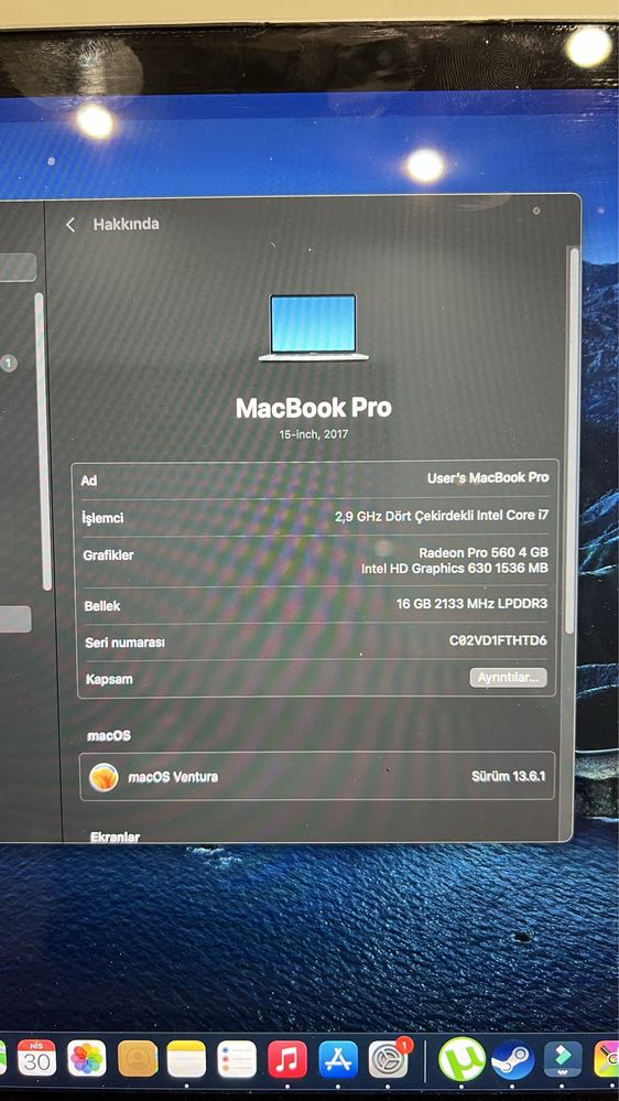 Macbook pro 512 gb 15 inch