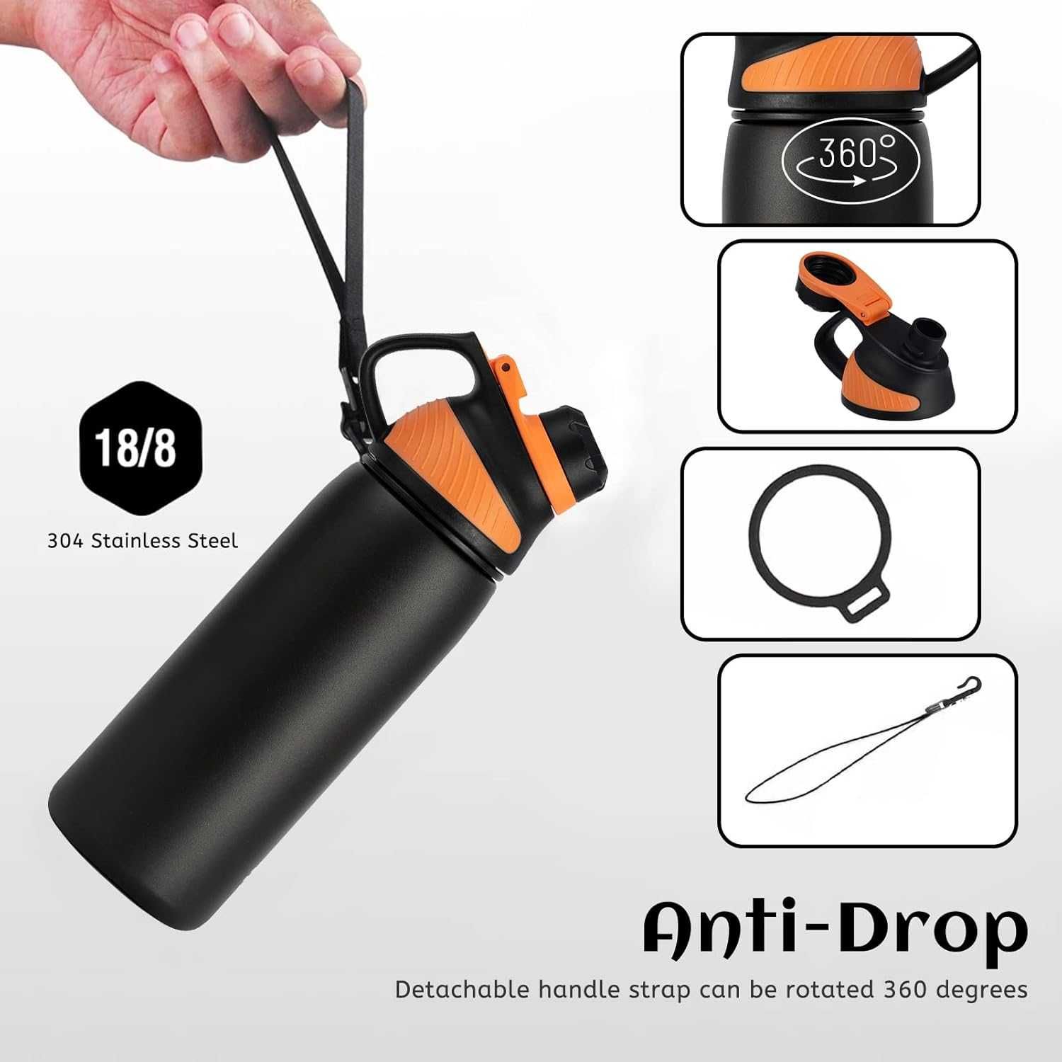 Fjbottle Бутилка за вода от неръждаема стомана 800 мл./1000мл