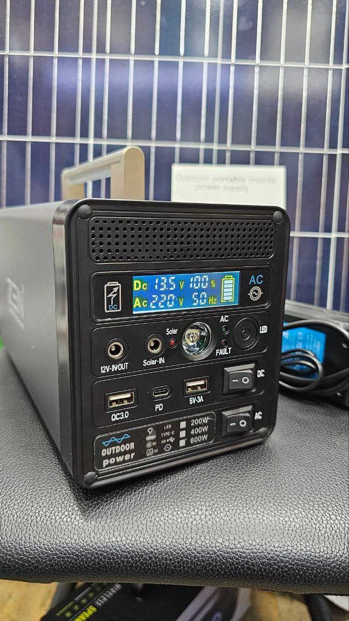 Солнечный повербанк 500Вт с аккумулятором | Powerbank 500W