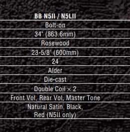 chitara bass Yamaha BBN5ii