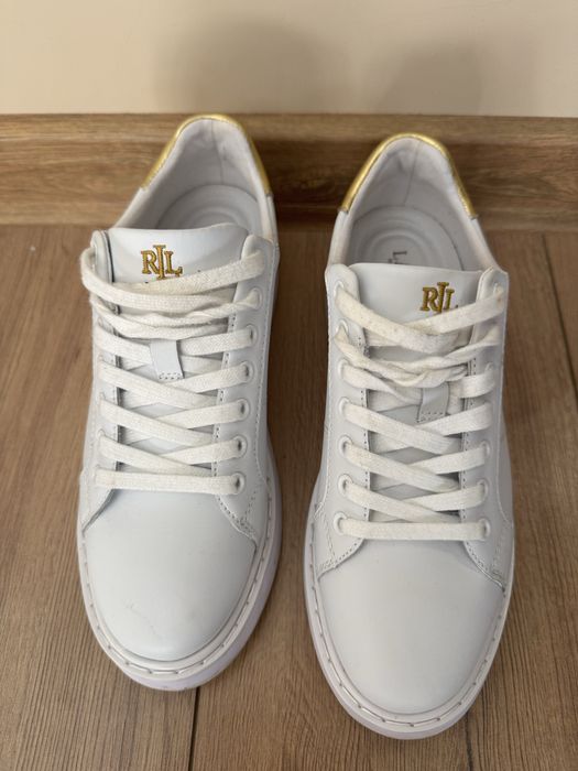 Бели кецове ralph lauren