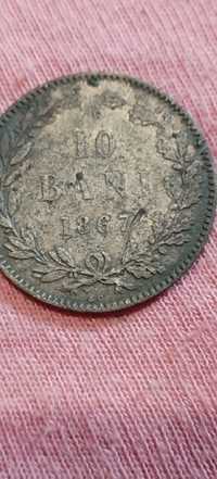 Monedă 10 bani 1867