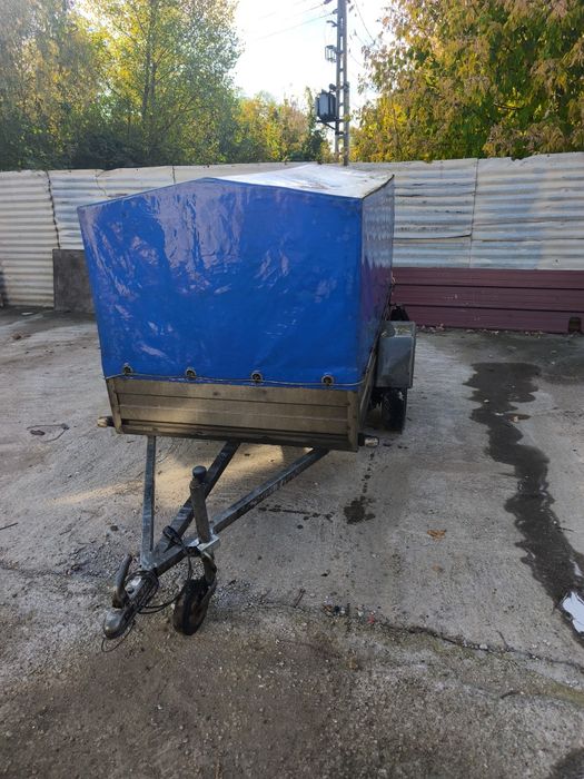 Vând remorca auto 750kg  rydwan 2.7mx130.-2.4x1.3 pe foi de arc