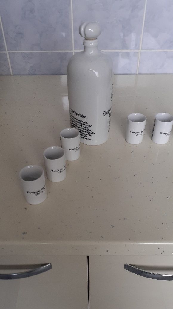 Set pahare  shot cu sticla ceramică