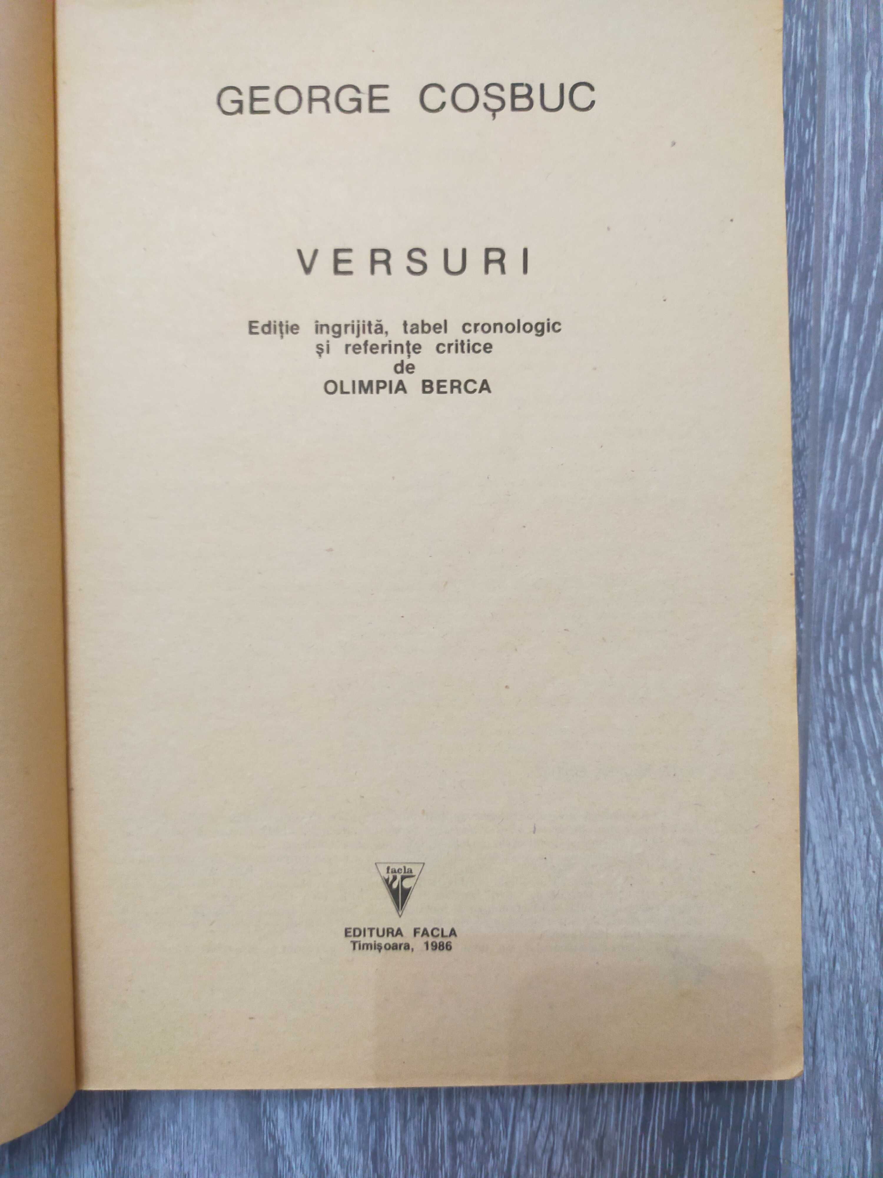 Versuri de George Coșbuc