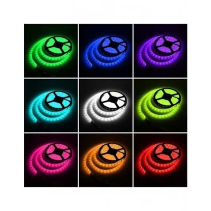 banda led RGB cu telecomanda 5m 270 de leduri  telecomanada