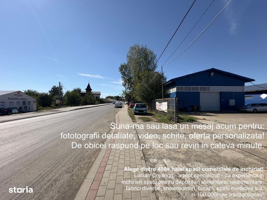 Hala/ spatiu comercial 370mp centru Miroslava - Lidl