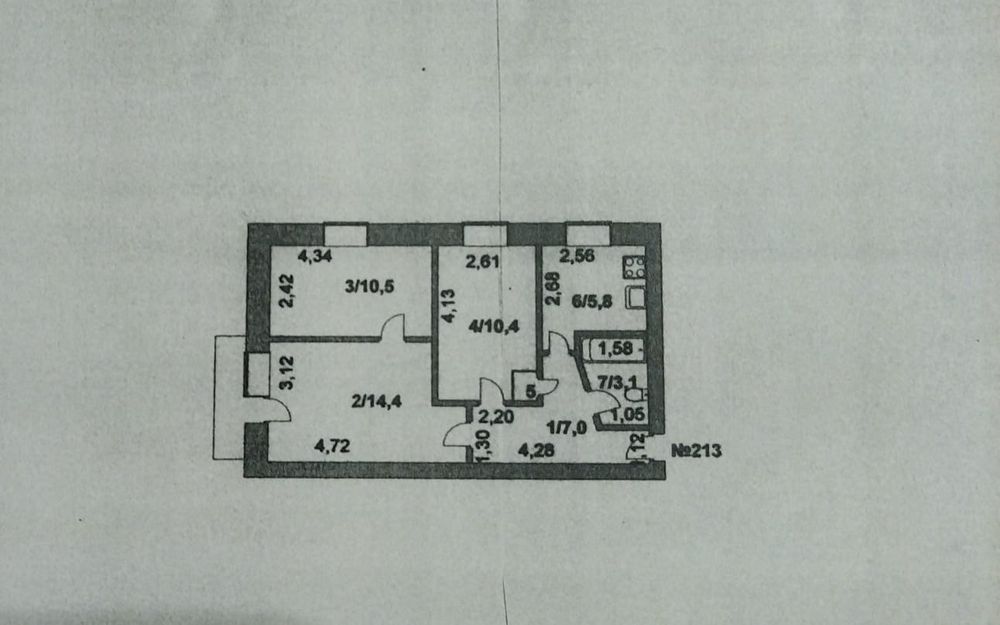 Продам  3 х комнатную квартиру