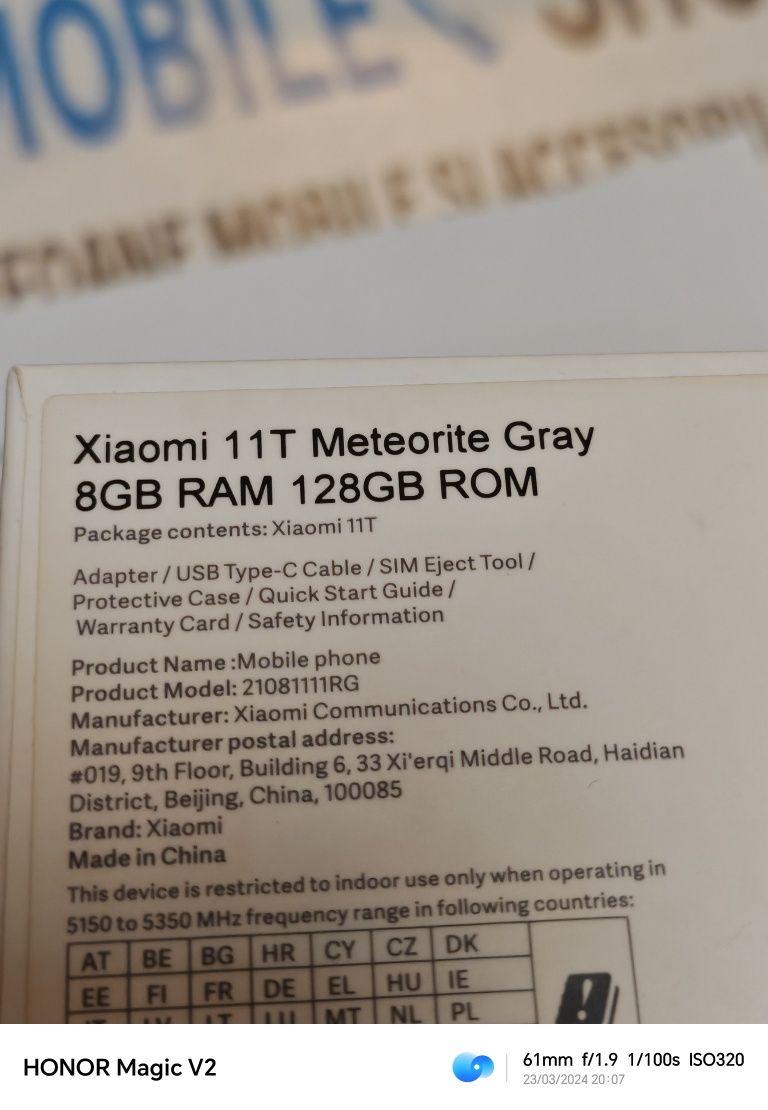 Xiaomi 11T -5G  128 GB Meteorite Gray / Garantie