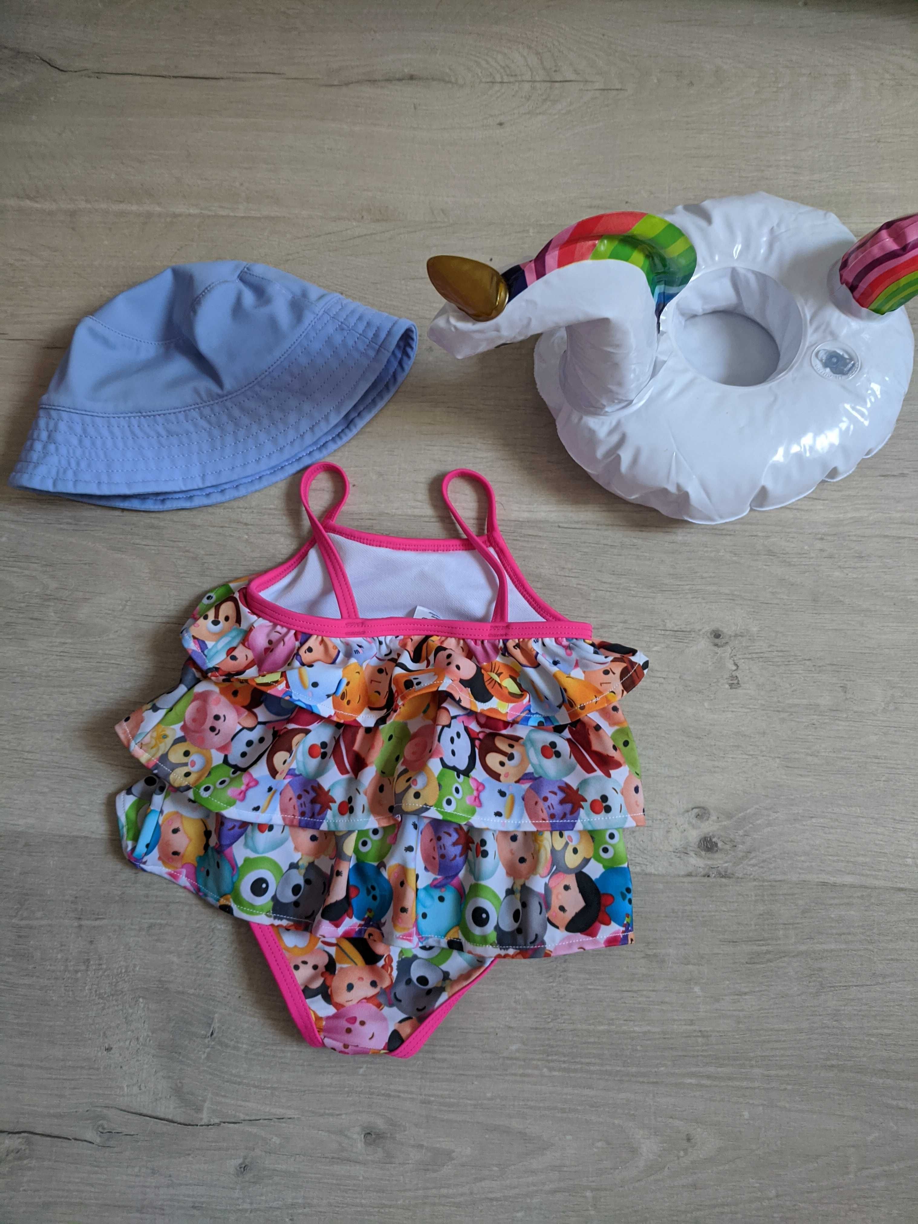 Costum de baie bebe si palaraie protectie UV, 3-6 luni, 62-68 cm