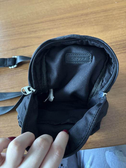 Мини черна раница