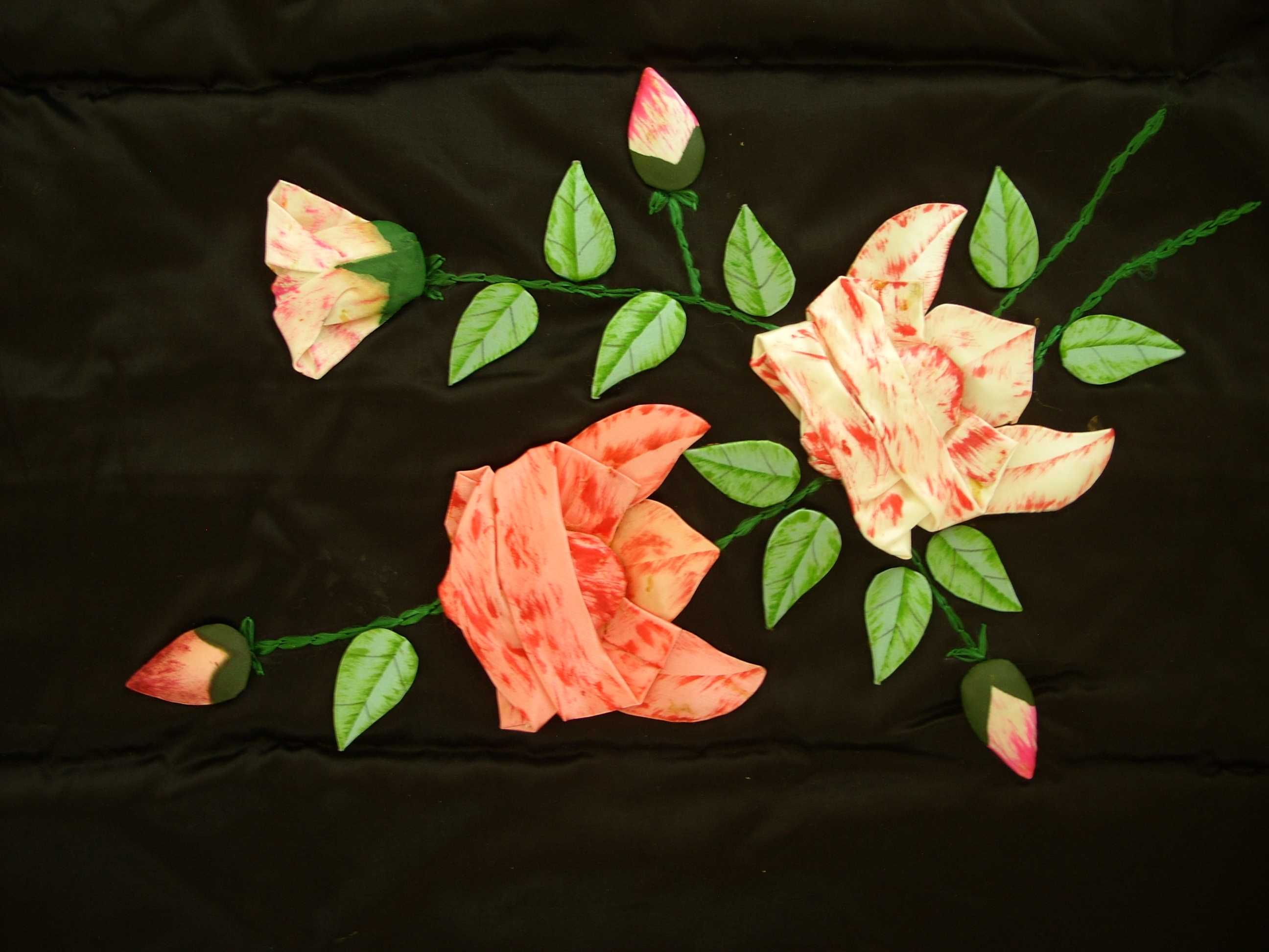Калъфки за възглавници, ръчно изработени с 3D цветя