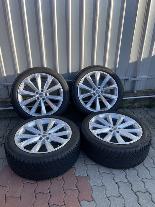 Jante de aluminiu originale Audi R20 cu cauciucuri de iarna