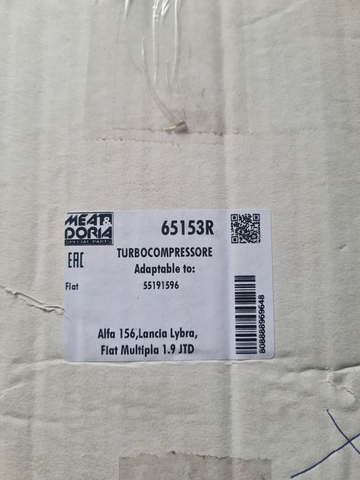 Vând Turbo 1.9 JTD Alfa 156, 147, Fiat Multipla, Stilo