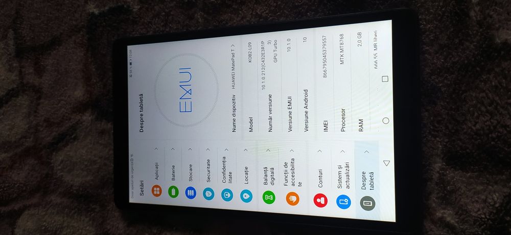 Vând tableta Huawei mate pad