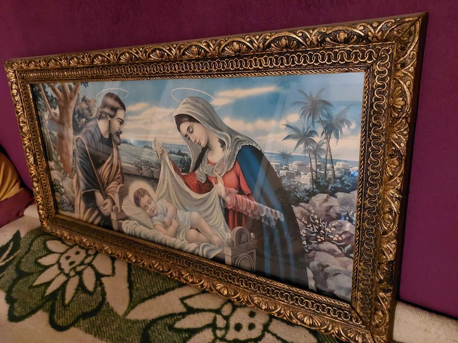 Icoana cu Domnul Iisus Hristos cu Fecioara Maria si Dreptul Iosif