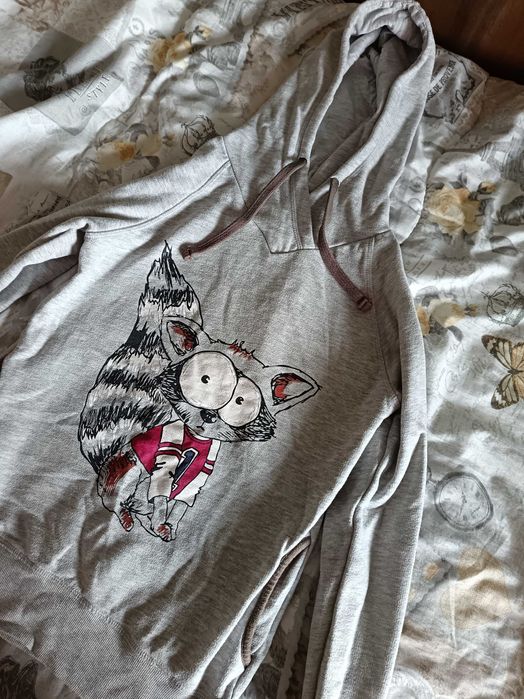 Дамски суичър сив