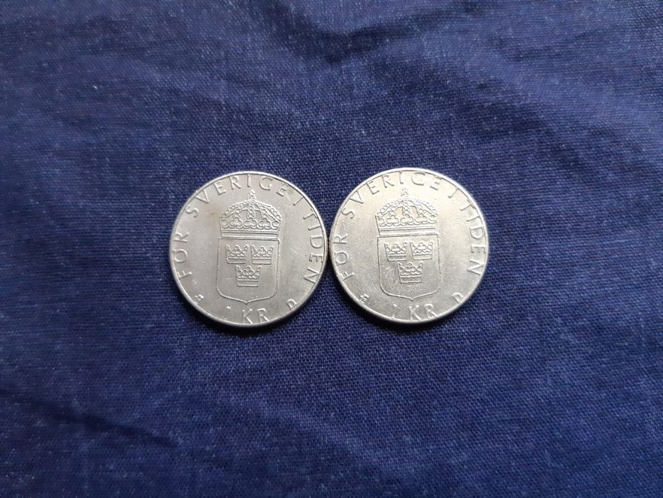 Monede de colectie Carl XVI Gustaf Sverige 1988 1989