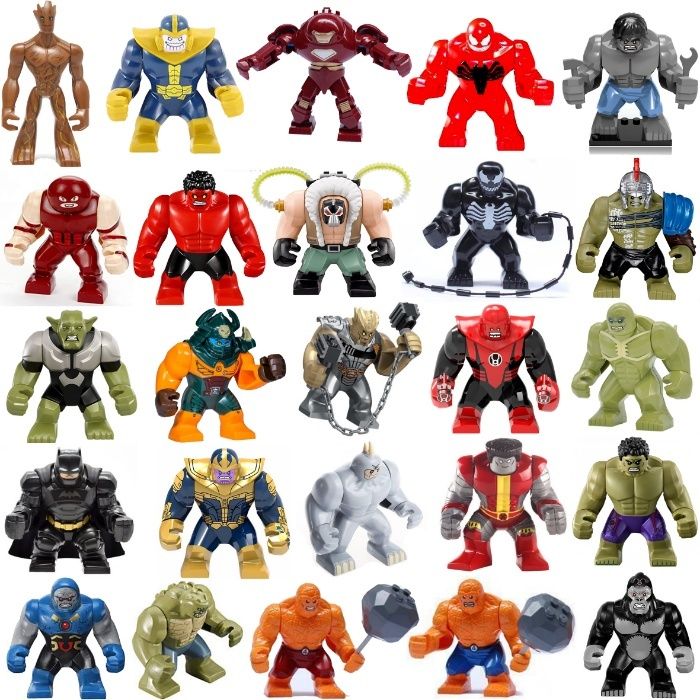 Большие фигурки-герои Marvel DC neLego