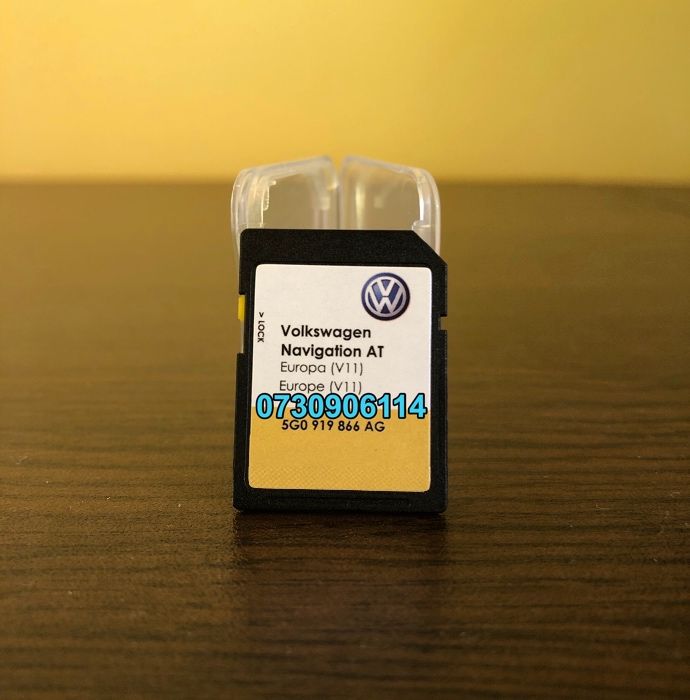 SD Card navigatie 2025 VW Golf 7 Passat Touran B8 harti Europa ROMANIA