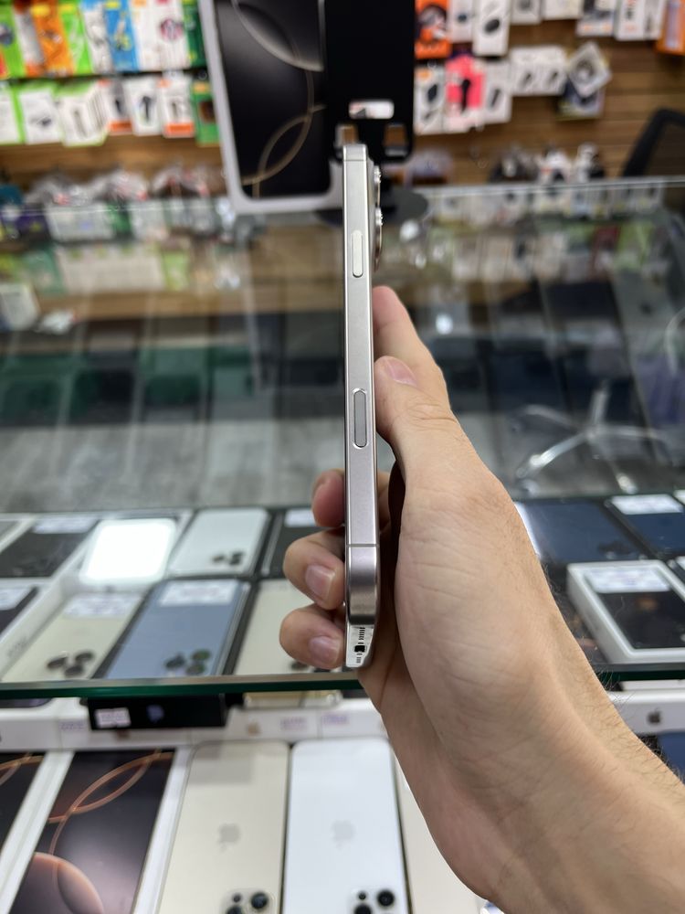 Iphone 16 Pro Max 256gb 100% sim Titan - Naqd va halol nasiya savdoga