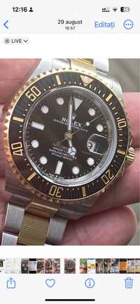 Rolex Sea- Dweller 43 aur cu oțel