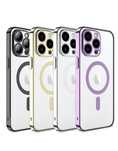 Husa Border Iphone 15/16E/PRO/MAX/PLUS Incarcare Magnetica Spate Clear